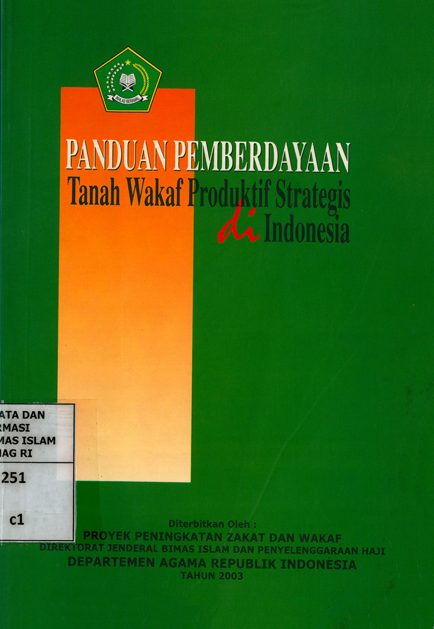 Panduan Pemberdayaan Tanah Wakaf Produktif Strategis di Indonesia Tahun 2003